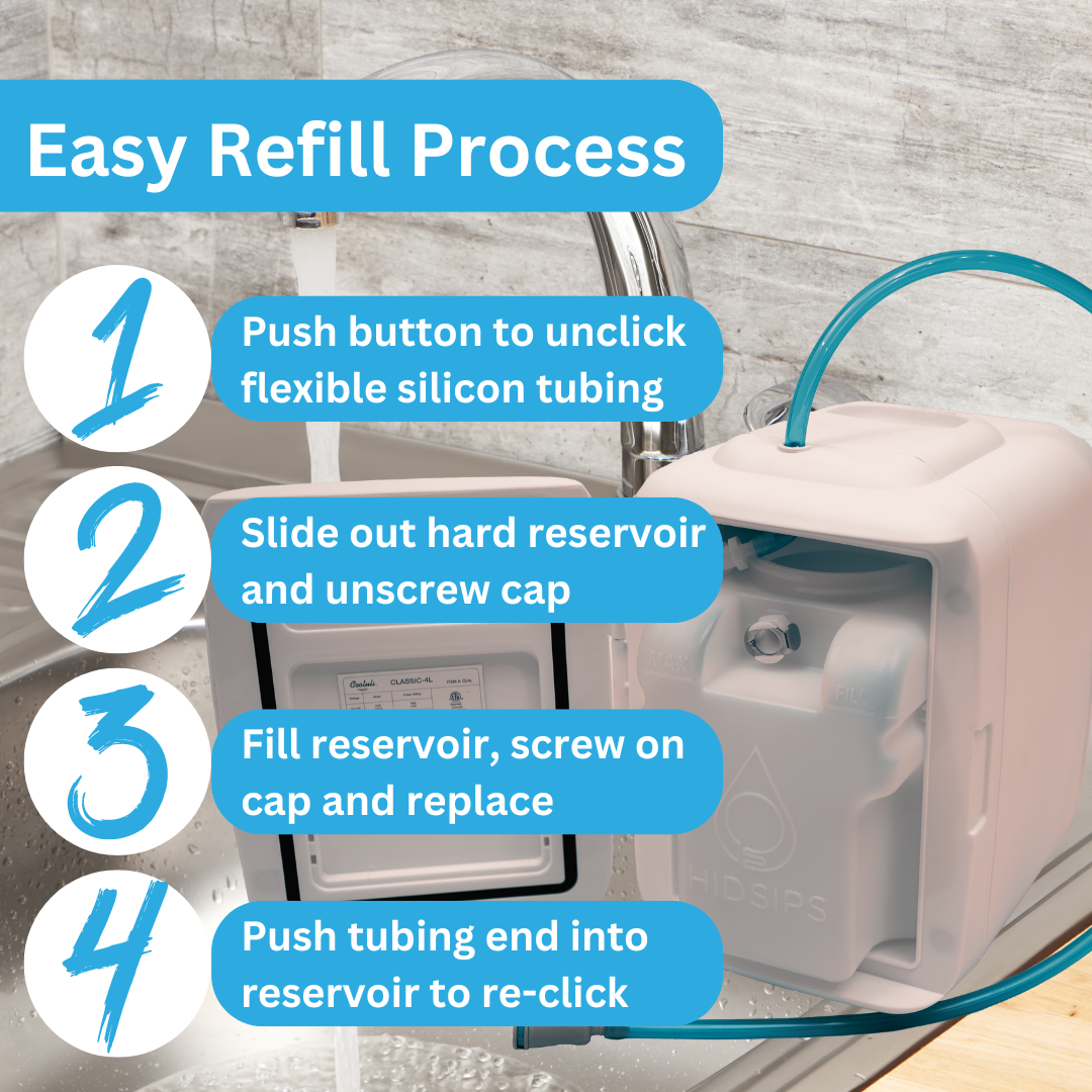 Water Dispenser 4L Mini Fridge and Water Storage, Universal Fit, Energy Efficient, Mini Fridge for Beverage Dispensers, 1x 4L Mini Fridge with Water Storage Reservoir, 1x Barbed Quick Connect Adaptor-2